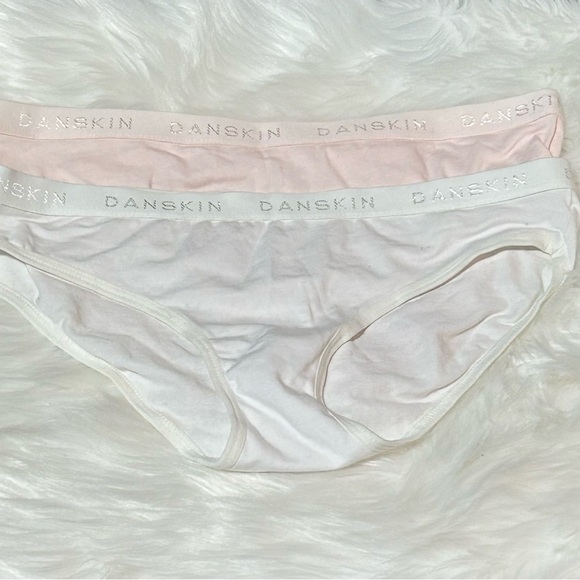 #0991 Sz S Danskin (1) Pink and (1) White Briefs Set - Picture 5 of 13